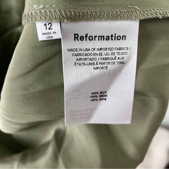 Reformation Oaklie Silk Slip Midi Dress - Picture 11 of 11